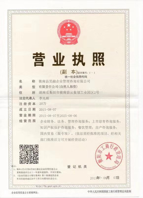 衡南县昊融企业管理咨询